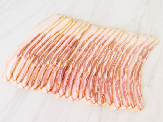 sugar free pork bacon, smoked bacon, nitrate free bacon