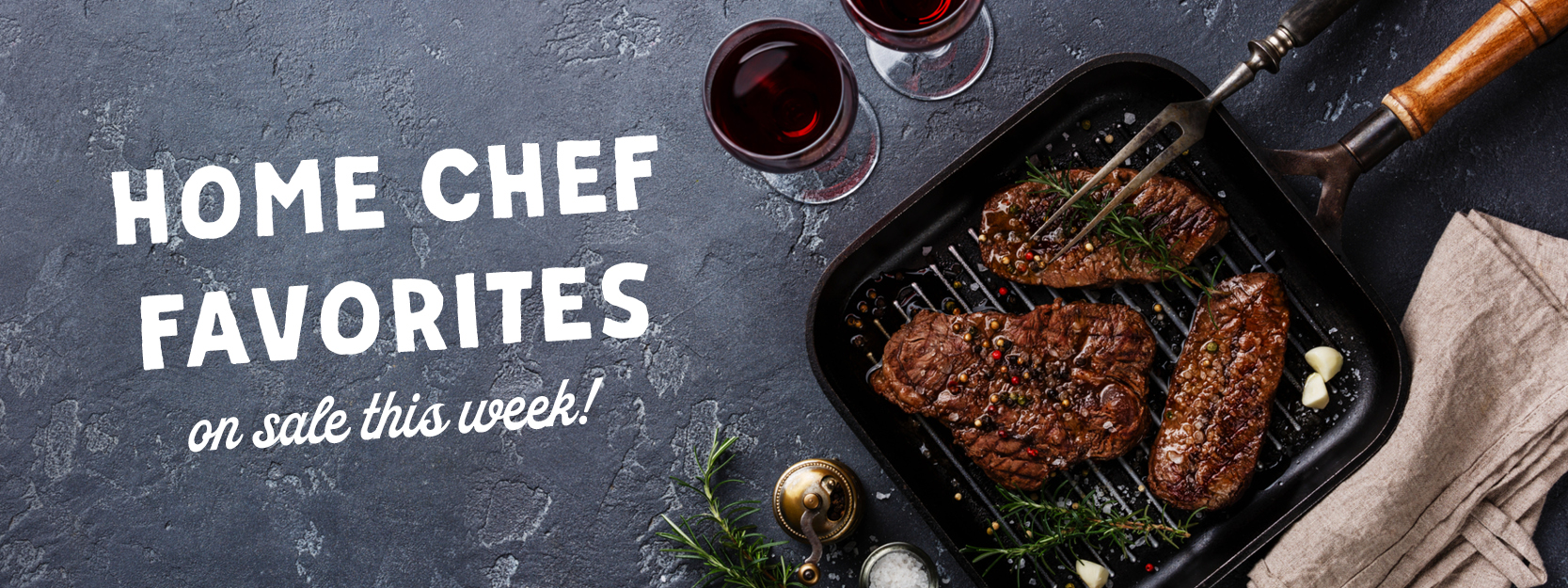 home chef favorites, steak , sale