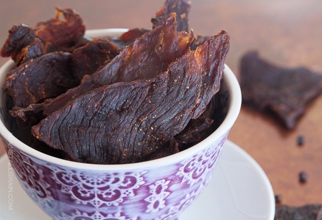 grassfed beef jerky, homemade jerky