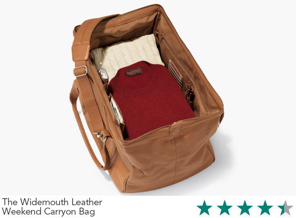 The Widemouth Leather Weekend Carryon Bag