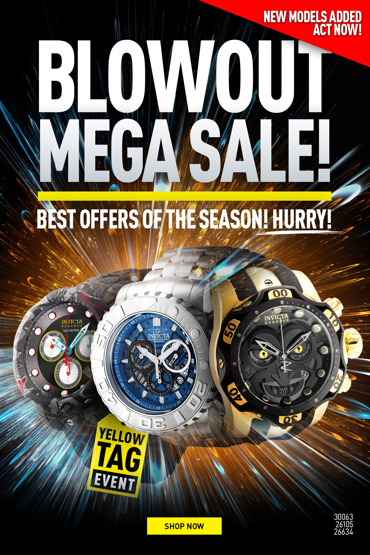 Blowout Mega Sale! Best offers of the season! Hurry!