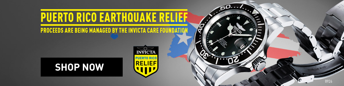 Invicta Puerto Rico Earthquake Relief