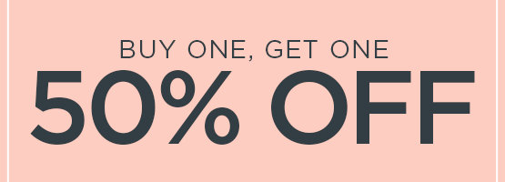 buy one, get one 50% OFF