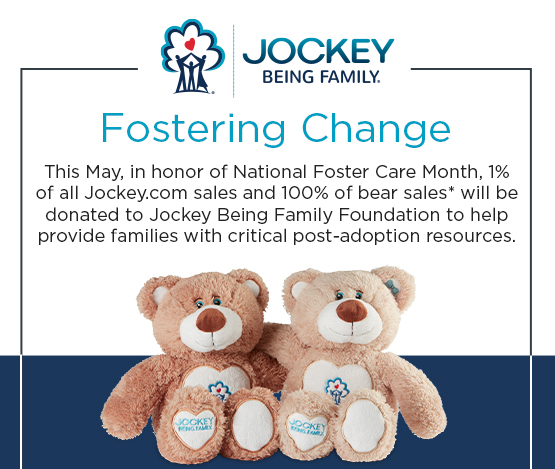 Jockey Being Family. Fostering Change.