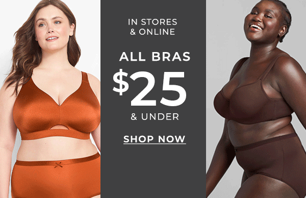 Clearance: $5.99+. Bras: $25 or less. You: happy! - Lane Bryant