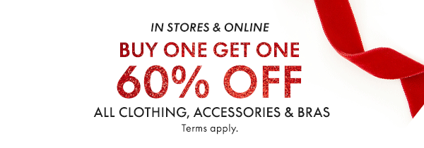 Shop Clothing BOGO 60% Off