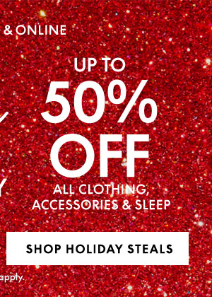 Shop Holiday Steals Up to 50% Off