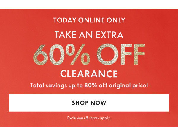 Shop Clearance 60% Off