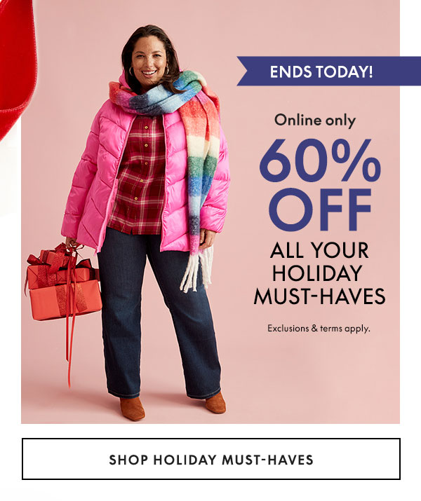 Shop Holiday Must Haves 60% Off