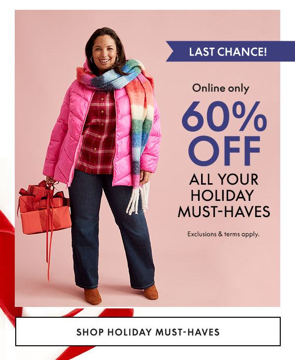 Shop Holiday Must Haves 60% Off