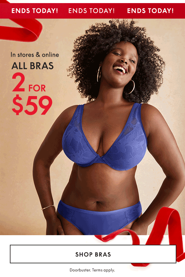Shop Bras 2 for $59
