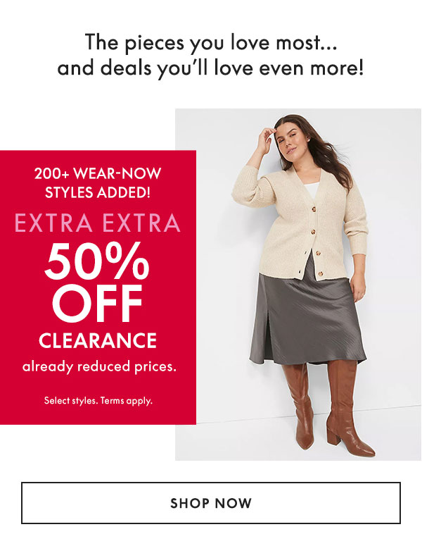 Shop 50% Off Clearance