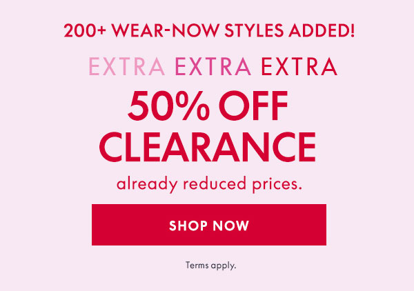 Shop 50% Off Clearance