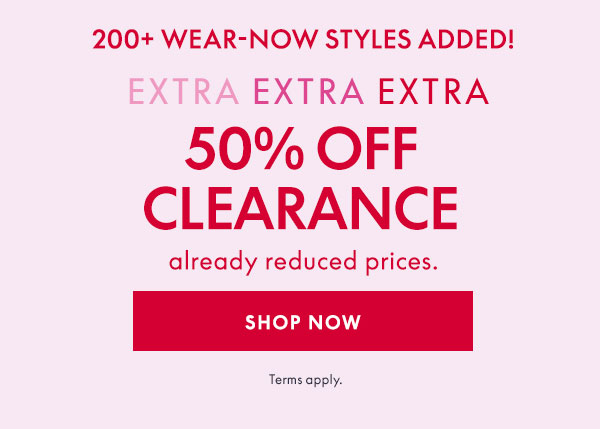 Shop 50% Off Clearance