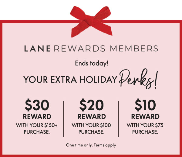 $30 Bonus Reward on $150+, $20 Bonus Reward on $100 or $10 Bonus Reward on $75