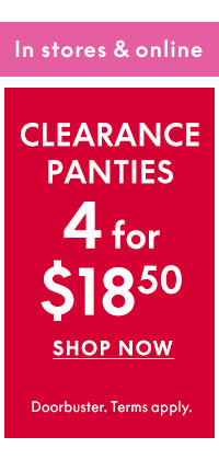 Shop Panties 4 for $18.50