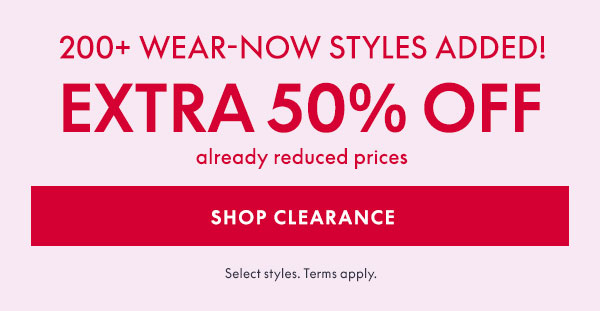 Shop 50% Off Clearance