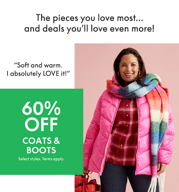 60% Off Coats and Boots