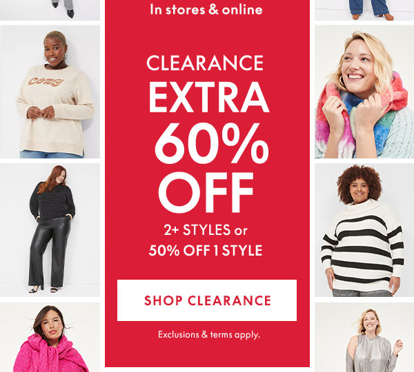 Shop 60% Off Clearance for 2 Styles or 50% Off 1 Style