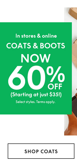 Shop Coats 60% Off