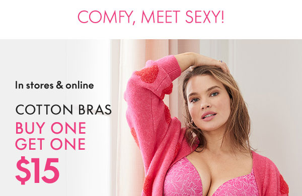 Shop Cotton Bras BOGO $15