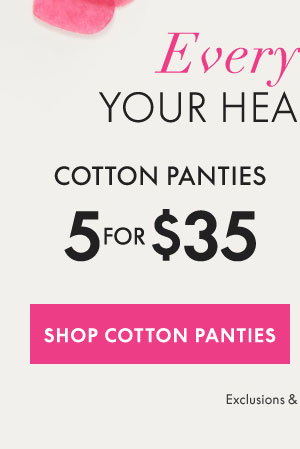 Shop Cotton Panties 5 for $35