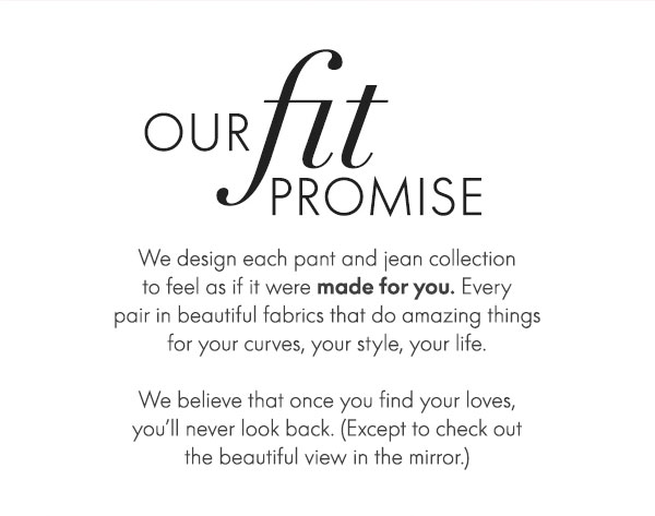 Our Fit Promise