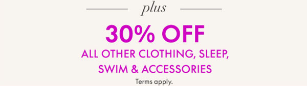 30% Off Clothing