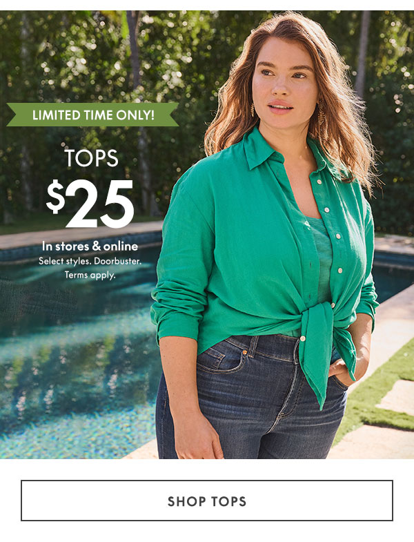 Shop Tops from $25