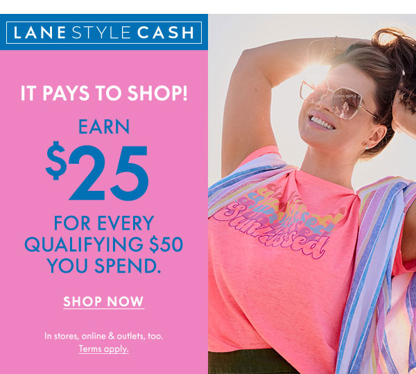 Earn $25 for Every $50 You Spend