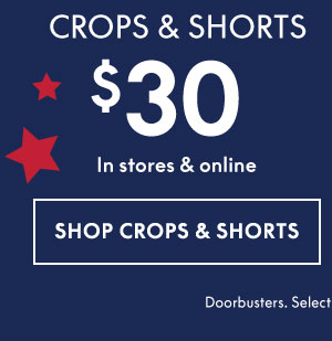 Shop Crops and Shorts $30