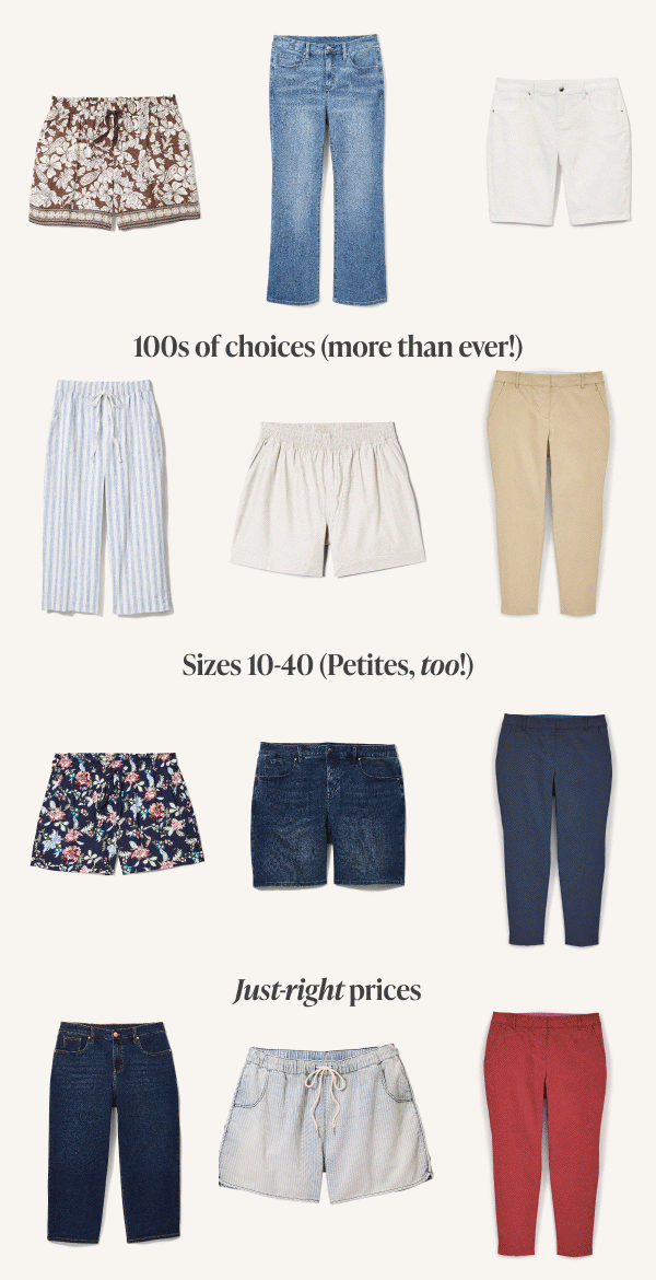 Capris & Shorts 60% Off