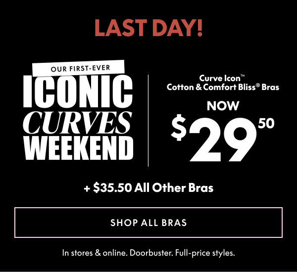 Curve Icon, Cotton, and Comfort Bliss Bras $29.50