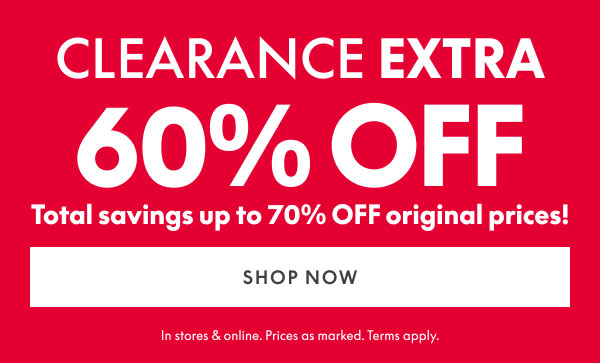 60% Off Clearance