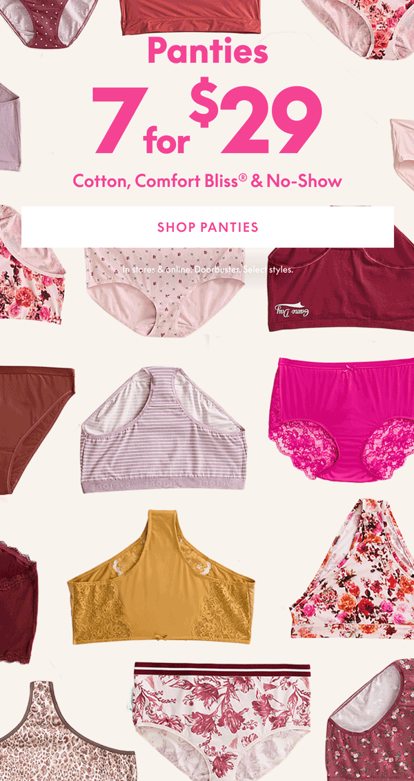 Panties 7 for $29