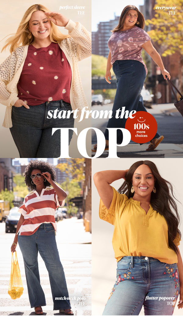Tops starting at $20
