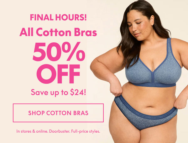 Cotton Bras 50% Off