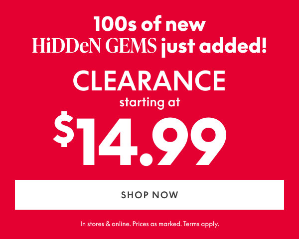 Clearance from $14.99