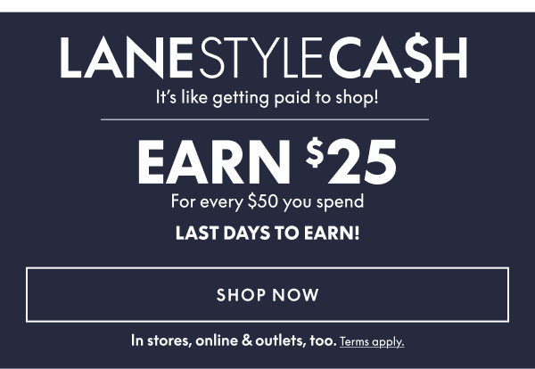 Earn $25 for Every $50 You Spend