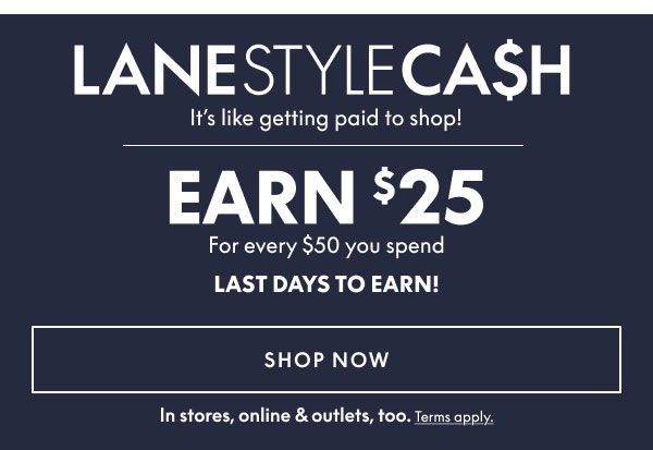 Earn $25 for Every $50 You Spend