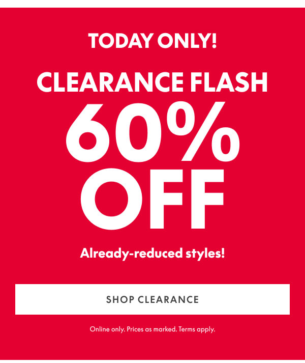 60% Off Clearance