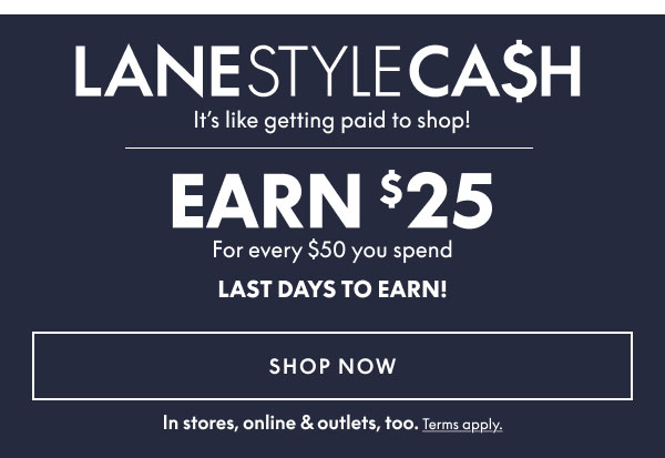 Earn $25 for Every $50 You Spend