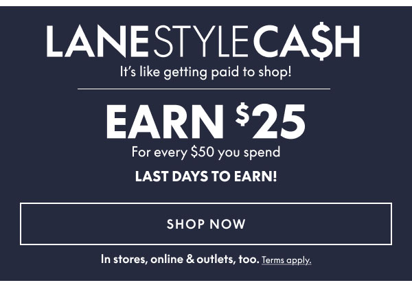 Earn $25 for Every $50 You Spend