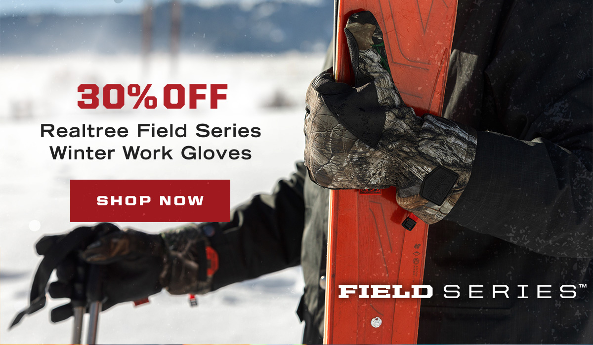 30% Off Realtree Field Series Gloves