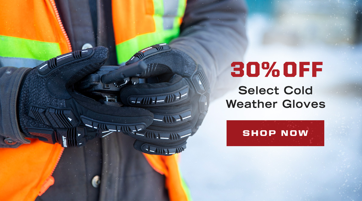 30% Off Select Cold Weather Gloves