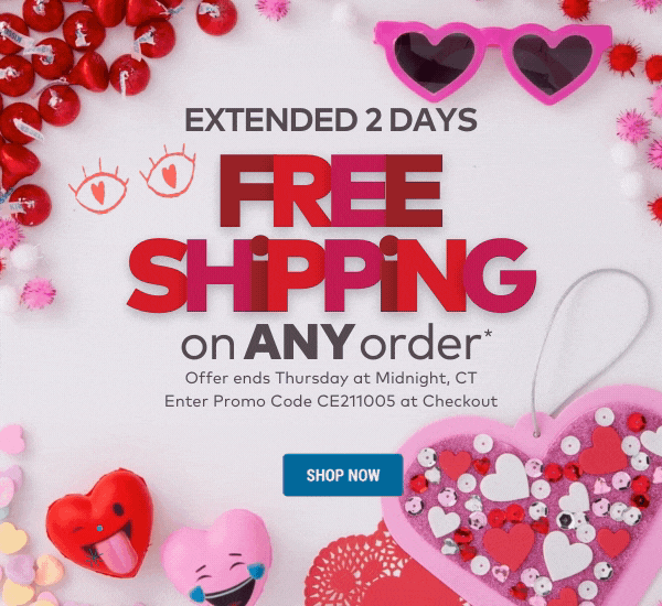 Extended 2 Days - Free Shipping on ANY Order*