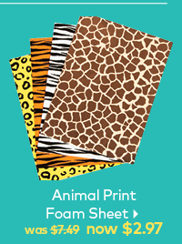 Animal Print Foam Sheet