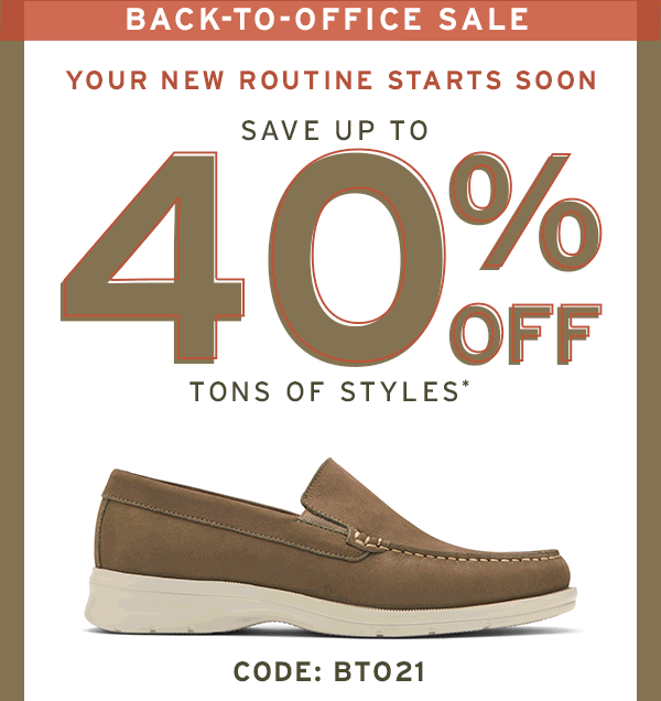 Back-to-0ffice Sale Save up to 40% off Tons of Styles*