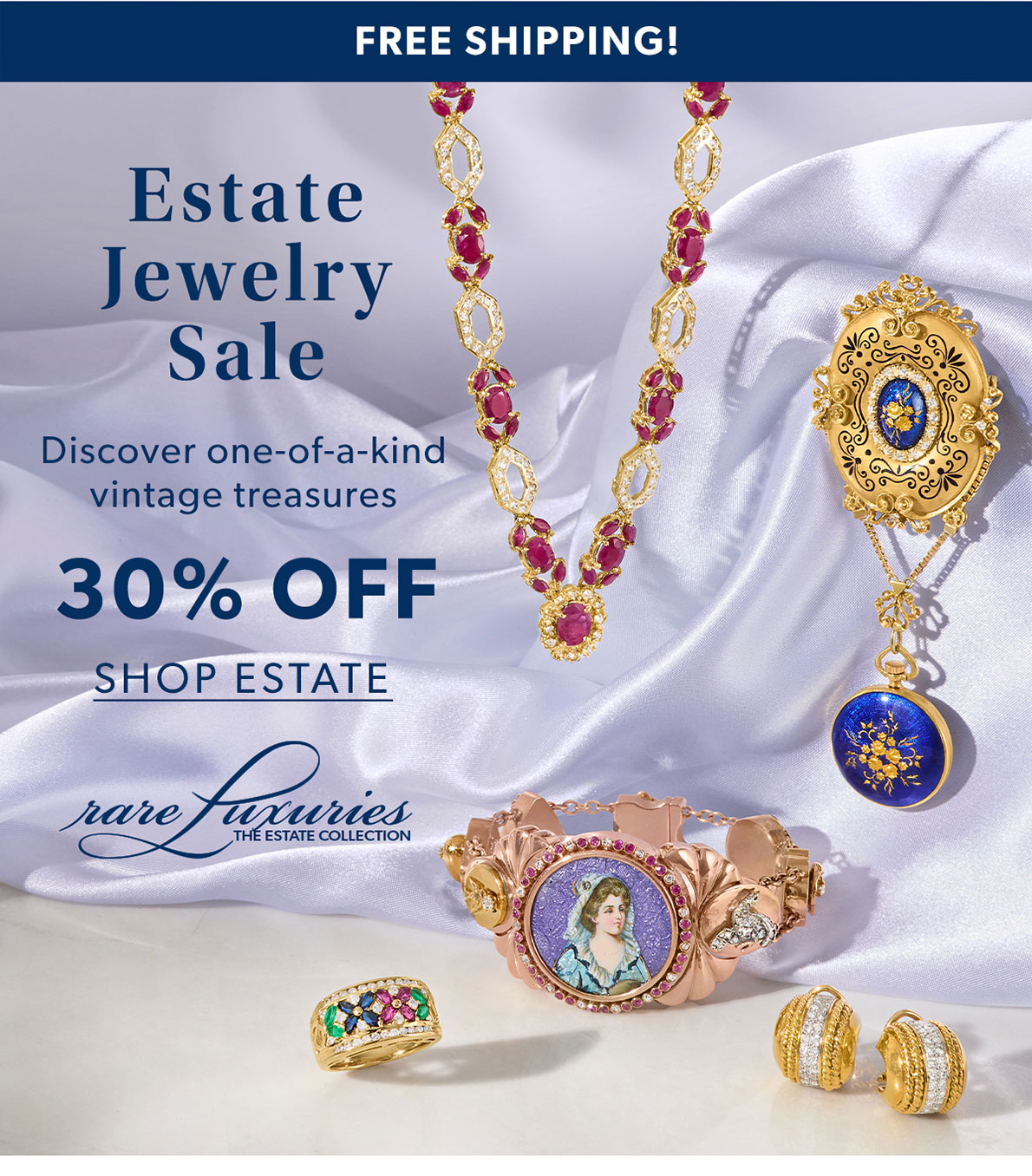 Estate Jewelry Sale. 30% Off. Shop Estate