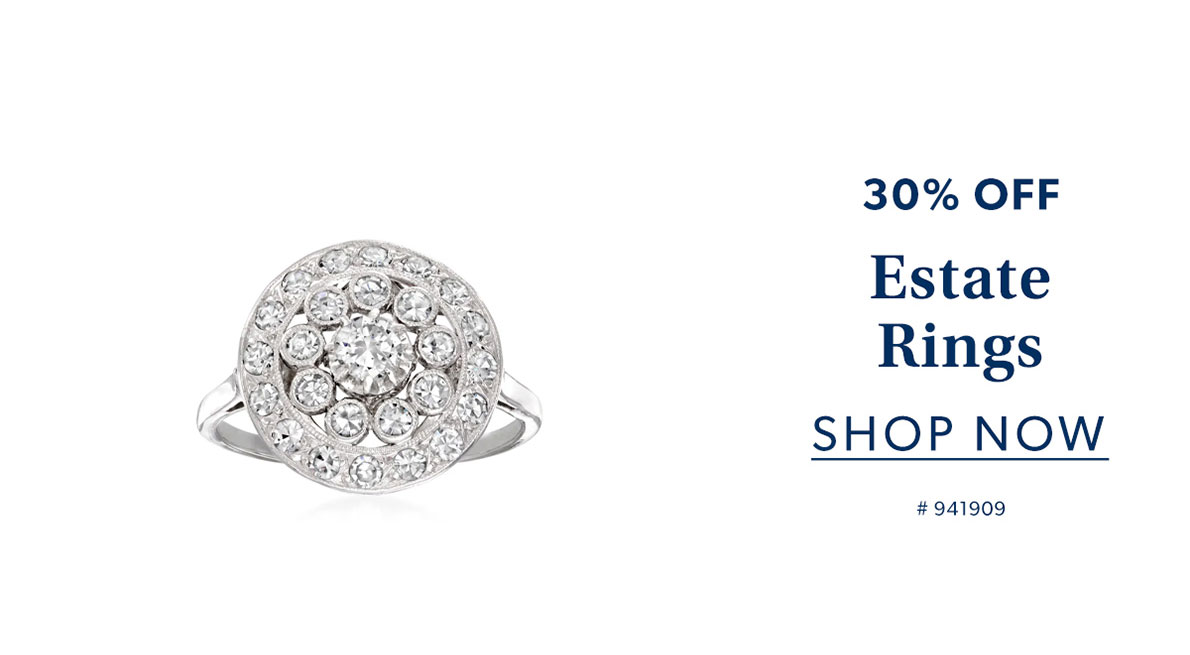 30% Off Estate Rings